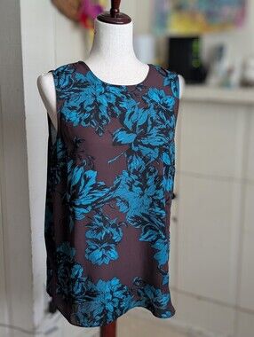 Turquoise Floral Blouse